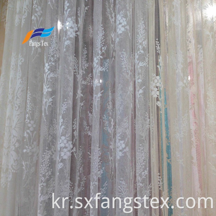 Polyester Embroidered Sheer Voile Upholstery Curtain Fabric 4